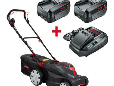 AL-KO 38.1 Li Easy – Cortacésped a batería – Corte 37 cm – 2 x 18 V/4,0 Ah