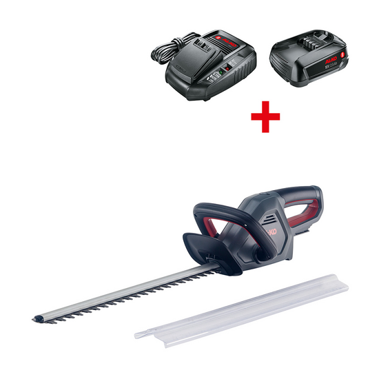 AL-KO Comfort HT 1845 – Cortasetos a batería – 18V/2,5Ah – Cuchilla de 45 cm