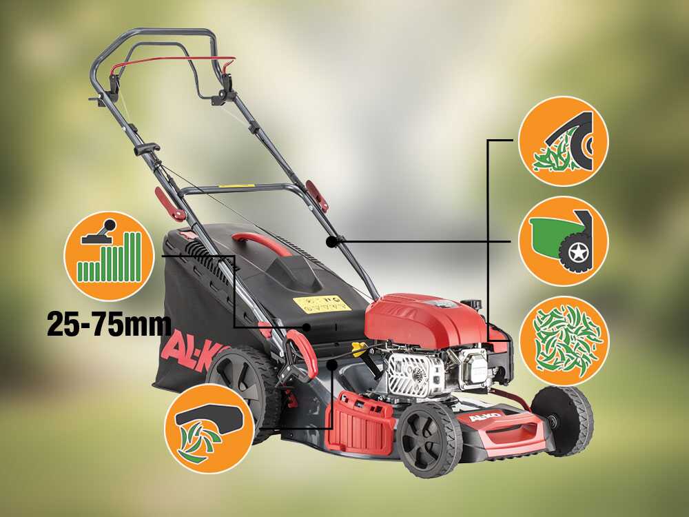 Al-Ko Easy 4.66 SP-D – Cortacésped de gasolina autopropulsado – 4 en 1 – Motor AL-KO Tech 6500 de 149 cm³ - Imagen 4