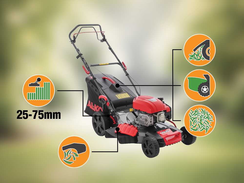 Al-Ko Easy 5.16 SP-D – Cortacésped de gasolina de tracción – 4 en 1 – Motor AL-KO Tech 7500 de 171 cm³ - Imagen 4