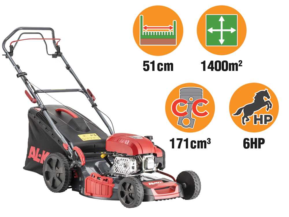Al-Ko Easy 5.16 SP-D – Cortacésped de gasolina de tracción – 4 en 1 – Motor AL-KO Tech 7500 de 171 cm³ - Imagen 5