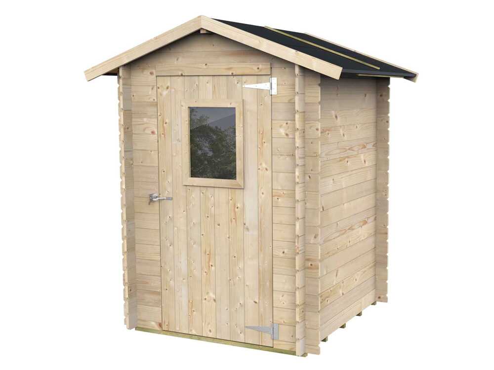 Alce Hobby 146×146 – Caseta de jardín de madera – Con ventana en la parte delantera – 146x146x204 cm - Imagen 5