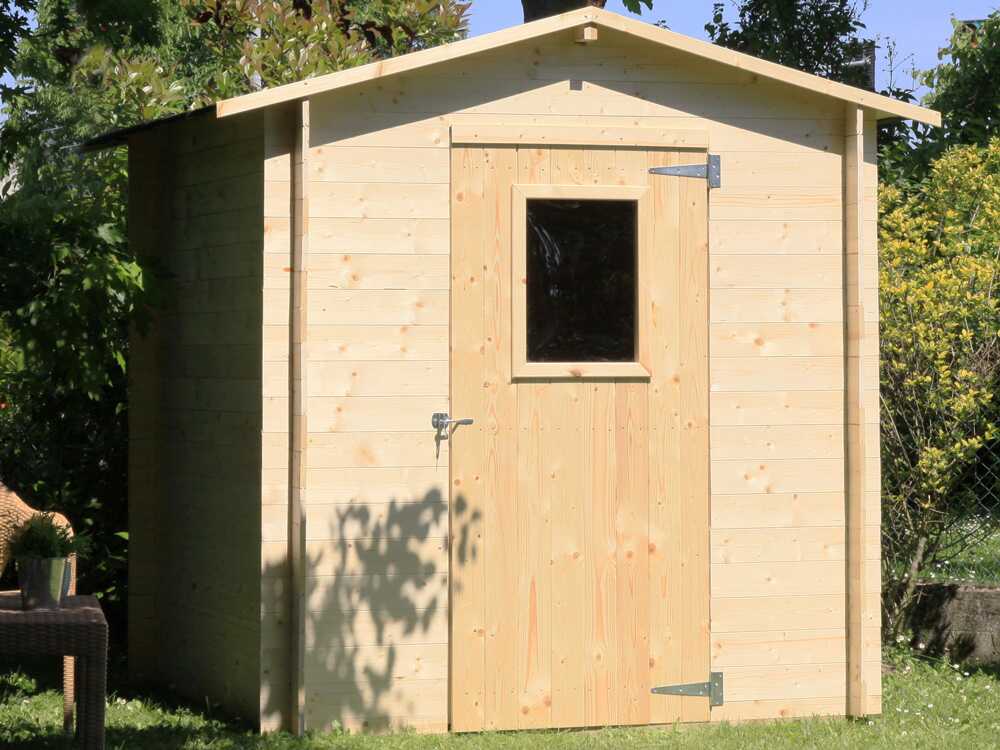 Alce Regis 198×198 – Caseta de jardín de madera – Con ventana frontal – 198x198x216 cm - Imagen 3