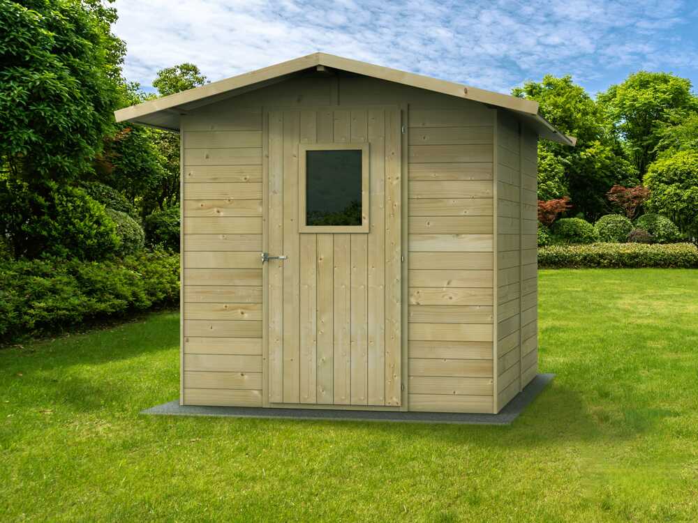 Alce Vaniglia 200×207 – Caseta de jardín de madera – Con ventana delantera – 200x207x214 cm - Imagen 2