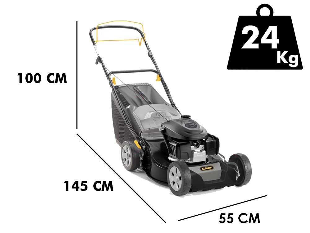 Alpina AL4 46 SH – Cortacésped de gasolina autopropulsado – motor HONDA GCVx145 de 145cc - Imagen 2