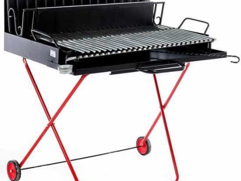 Barbacoa portátil de leña y carbón 323 Maxi – Plegable