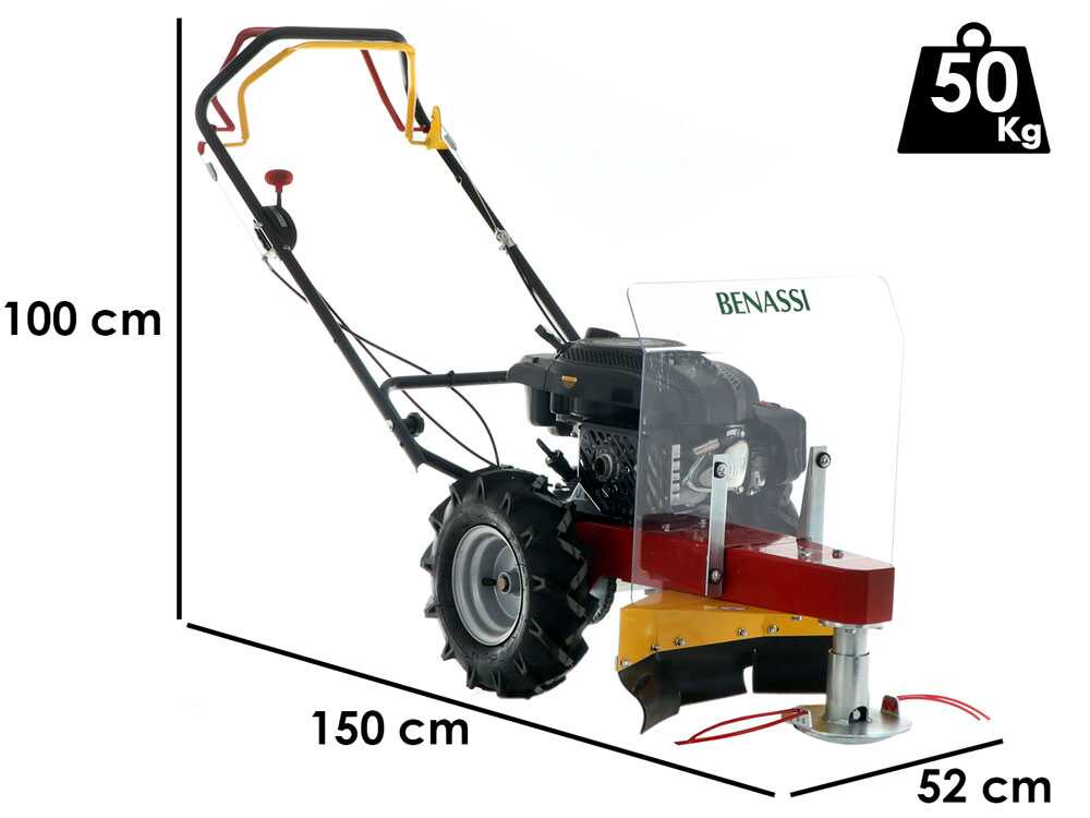 Benassi MD 555 R – Desbrozadora de ruedas de gasolina 4 tiempos autopropulsada – rato RV 150 - Imagen 2