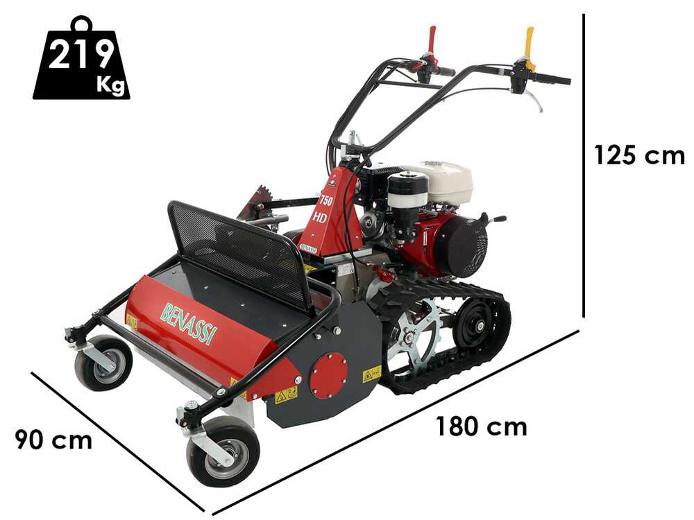 Benassi T750 HD – Desbrozadora de cuchillas sobre orugas – Honda GX390 - Imagen 2
