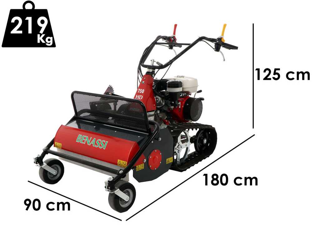 Benassi T750 SHD – Desbrozadora profesional de cuchillas sobre orugas – Honda GX270 - Imagen 2