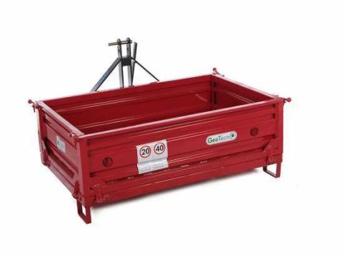Caja de 3 puntos para tractor GeoTech TRP 140 – Basculante – 3 laterales desmontables