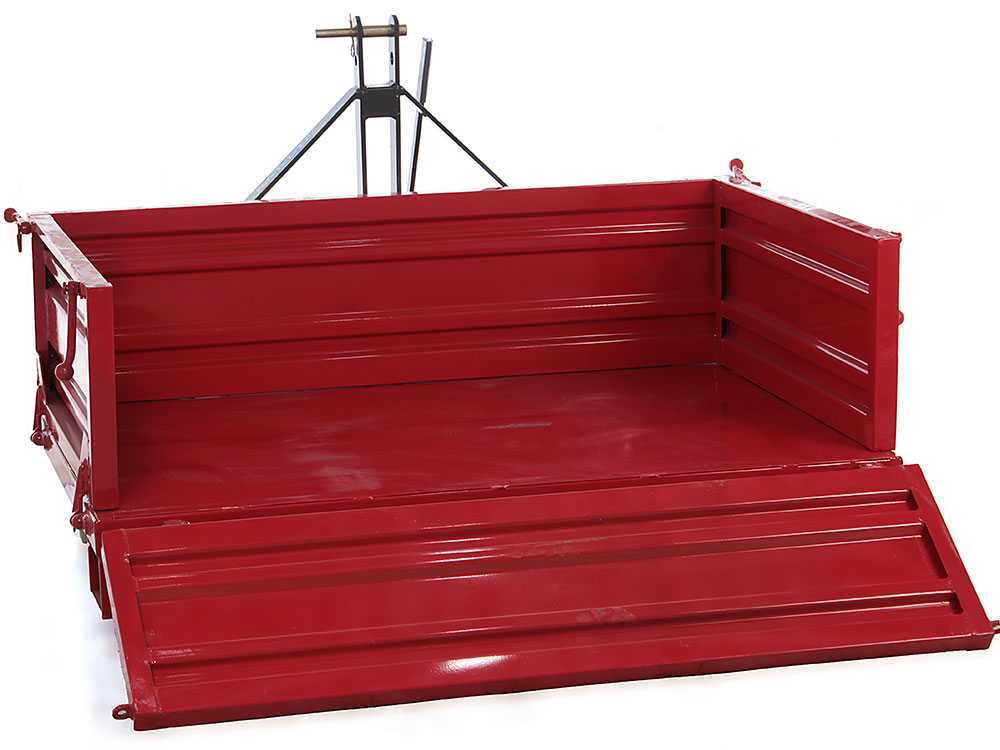 Caja de 3 puntos para tractor GeoTech TRP 160 – Basculante – 3 laterales abatibles - Imagen 4