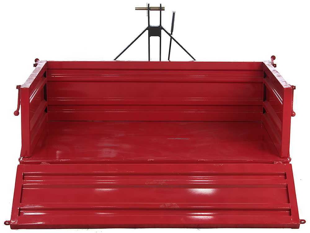 Caja de 3 puntos para tractor GeoTech TRP 160 – Basculante – 3 laterales abatibles - Imagen 5