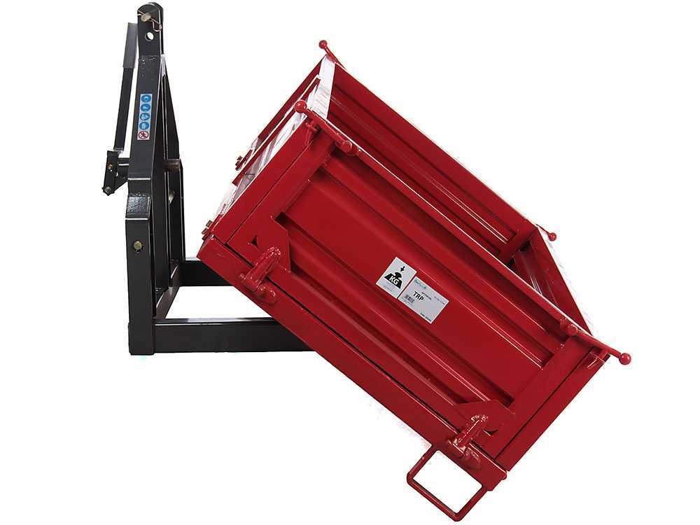 Caja de 3 puntos para tractor GeoTech TRP 160 – Basculante – 3 laterales abatibles - Imagen 3