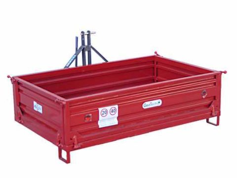 Caja de 3 puntos para tractor GeoTech TRP 180 – Basculante – 3 laterales desmontables