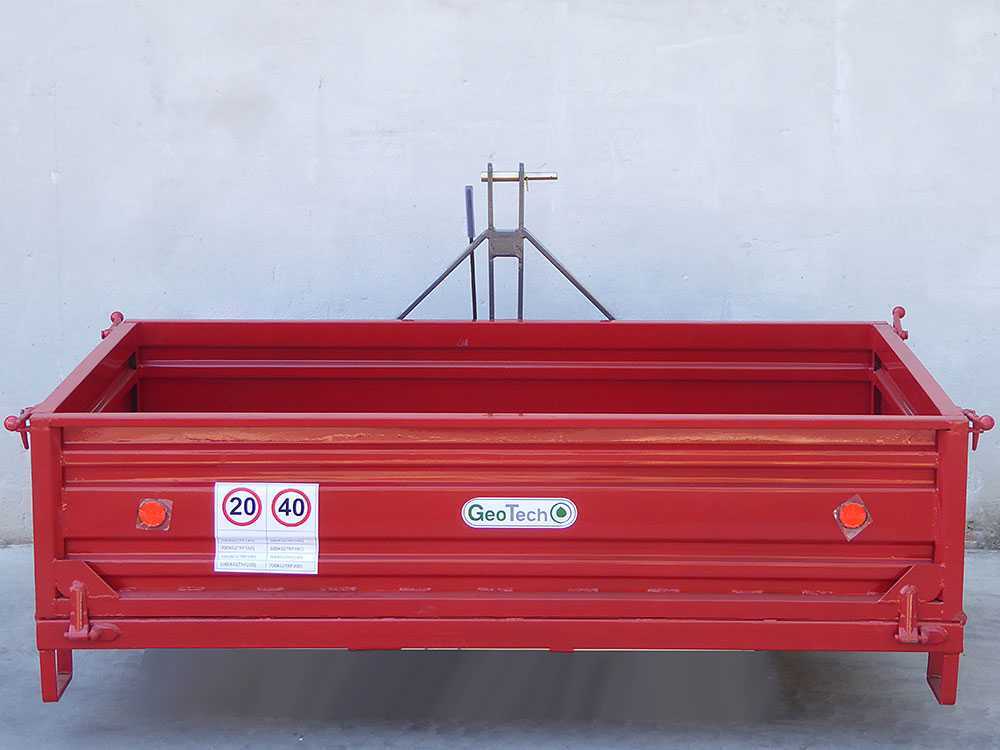 Caja de 3 puntos para tractor GeoTech TRP 200 – Basculante – 3 laterales abatibles - Imagen 2