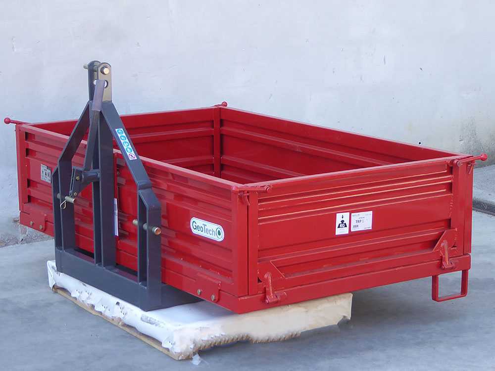 Caja de 3 puntos para tractor GeoTech TRP 200 – Basculante – 3 laterales abatibles - Imagen 3