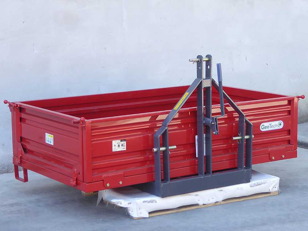 Caja de 3 puntos para tractor GeoTech TRP 200 – Basculante – 3 laterales abatibles - Imagen 5