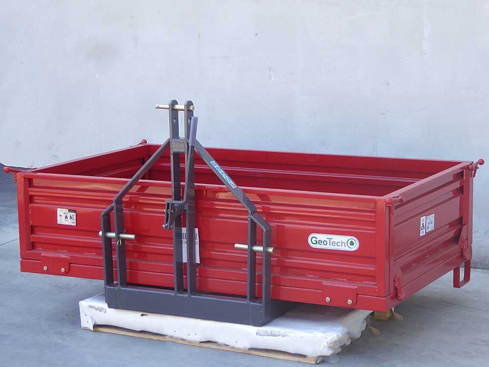 Caja de 3 puntos para tractor GeoTech TRP 200 – Basculante – 3 laterales abatibles - Imagen 4