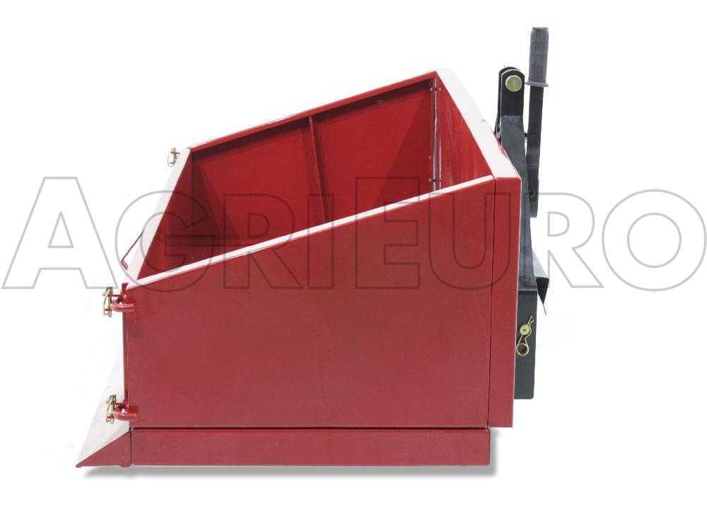 Caja agrícola para tractor GeoTech PRO TB130 de metal – Cuchilla rascadora - Imagen 3