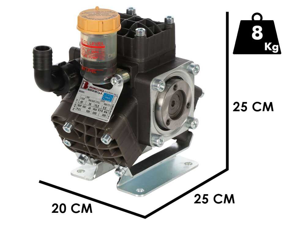 Bertolini Pumps PA 430.1 VF – Bomba de pulverización para tractor – Alta presión - Imagen 2