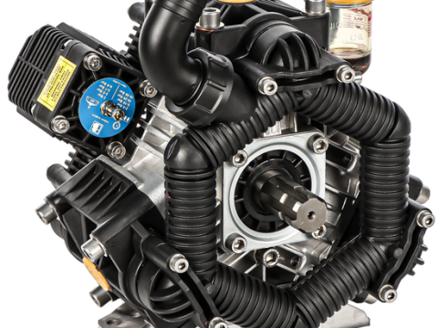 Bertolini Pumps POLY 2150 VS – Bomba de baja presión para el desherbado en tractor – Versión para ácidos y productos químicos
