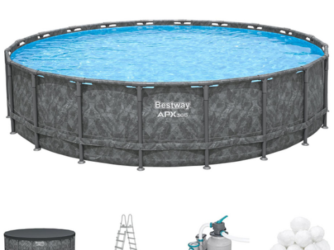 Bestway APX 365 561JZ – Ø671×132 cm – Piscina redonda para 16-20 personas