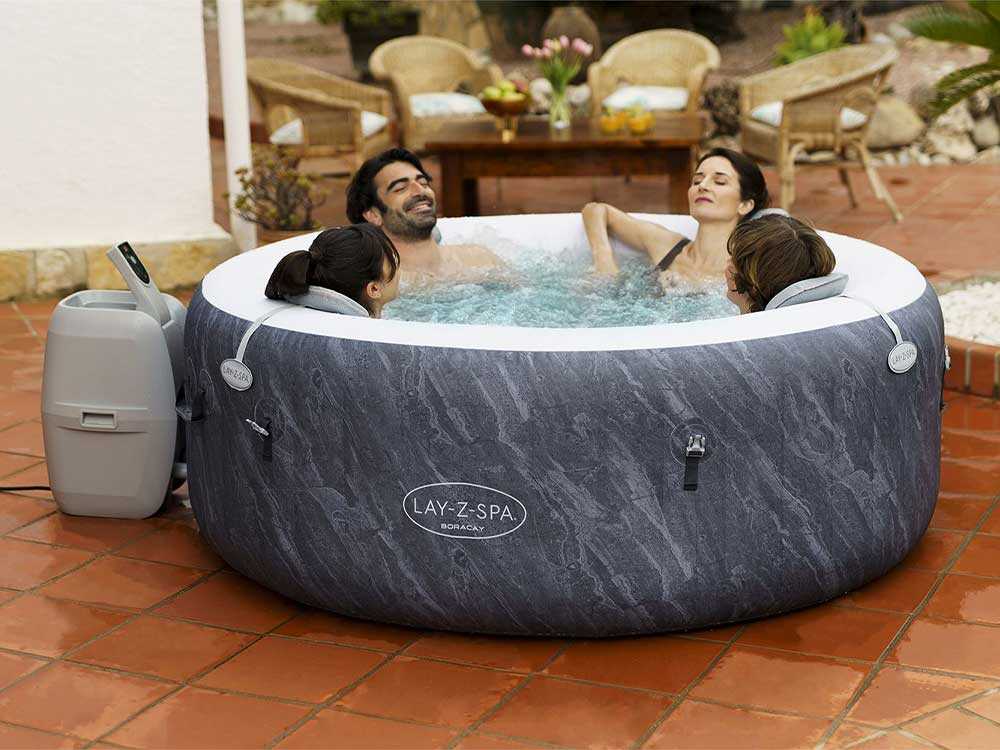 Bestway Lay-Z-Spa Boracay AirJet 60175 – Ø180×66 cm – Spa hinchable - Imagen 3