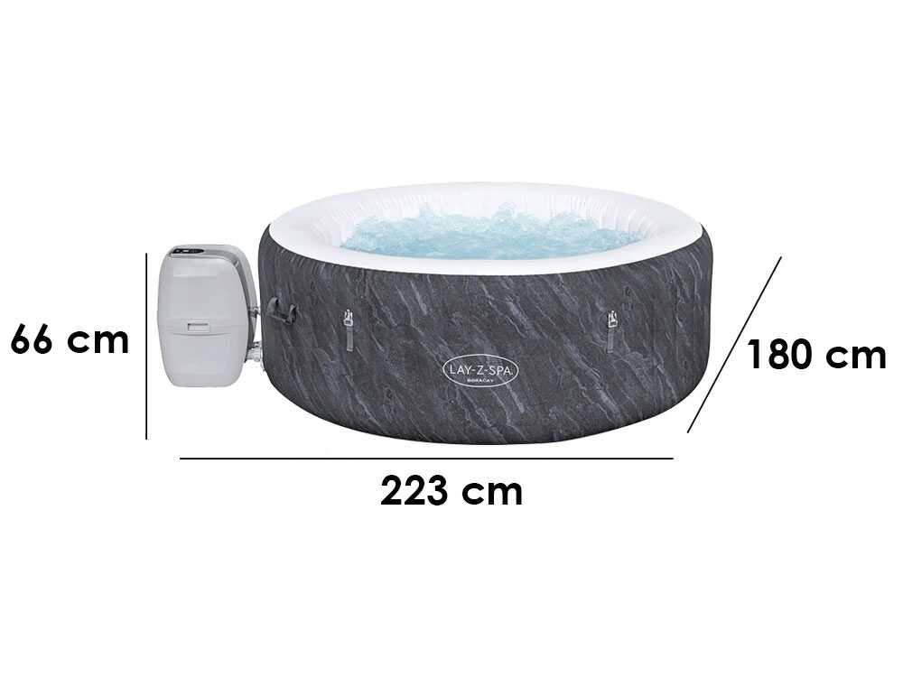 Bestway Lay-Z-Spa Boracay AirJet 60175 – Ø180×66 cm – Spa hinchable - Imagen 4