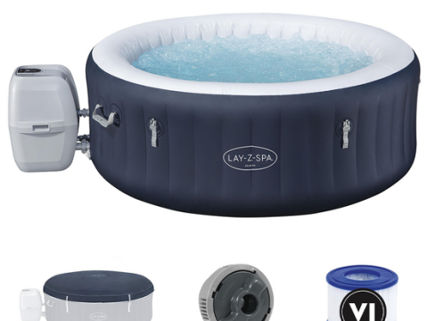 Bestway Lay-Z-Spa Miami AirJet 6001C – Ø180×66 cm – Spa hinchable para 3-4 personas