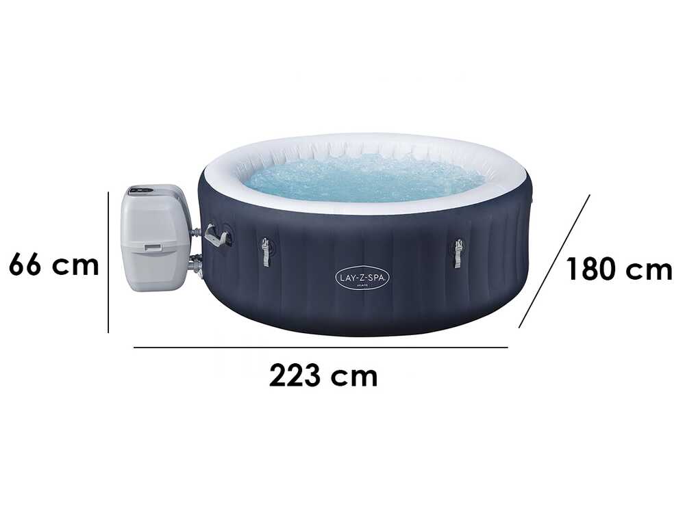 Bestway Lay-Z-Spa Miami AirJet 6001C – Ø180×66 cm – Spa hinchable para 3-4 personas - Imagen 2