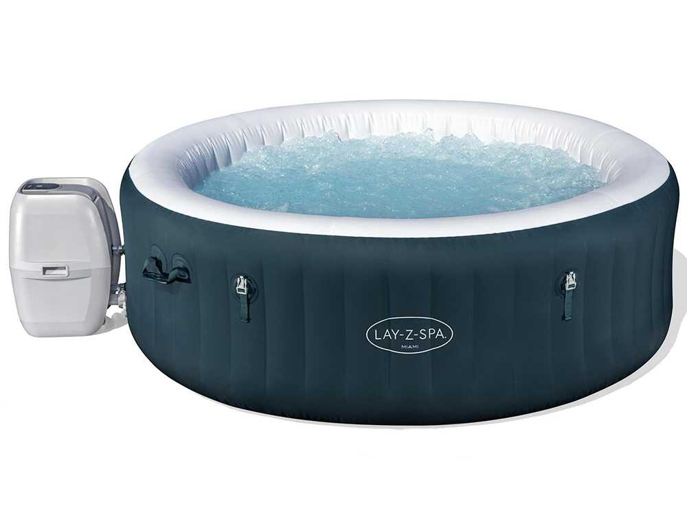 Bestway Lay-Z-Spa Miami AirJet 6001D verde – Ø196×66 cm – Spa hinchable para 5-6 personas - Imagen 3
