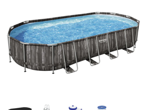 Bestway Power Steel 561ES – 732x366x122 cm – Piscina ovalada