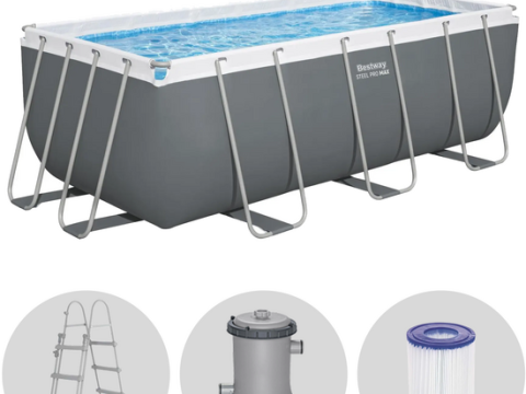 Bestway Power Steel 56456 – 412 x 201 x 122 cm – Piscina elevada