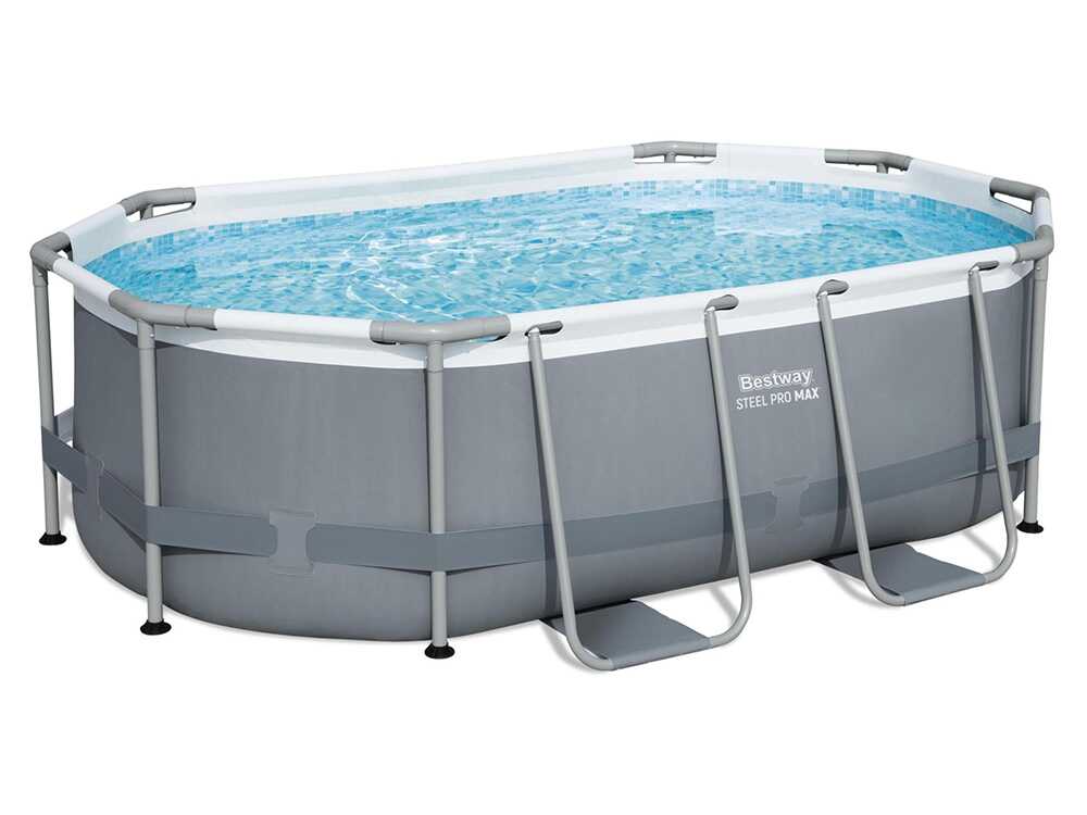 Bestway Steel Pro Max 5614A – 305x200x84 cm – Piscina ovalada + Bomba de filtración 16 W - Imagen 3