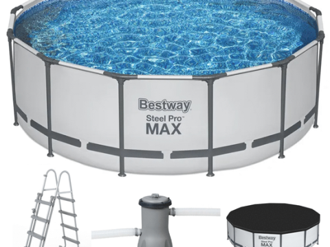 Bestway Steel Pro max 5618W – Ø396×122 cm – Piscina redonda