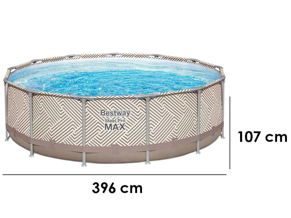 Bestway Steel Pro max 561FY – Ø396×107 cm – Piscina redonda para 7-8 personas - Imagen 2