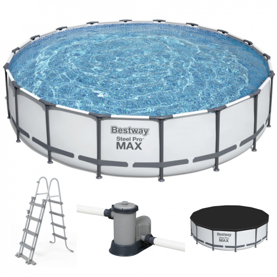 Bestway Steel Pro Max 56462 – Ø549×122 cm – Piscina redonda