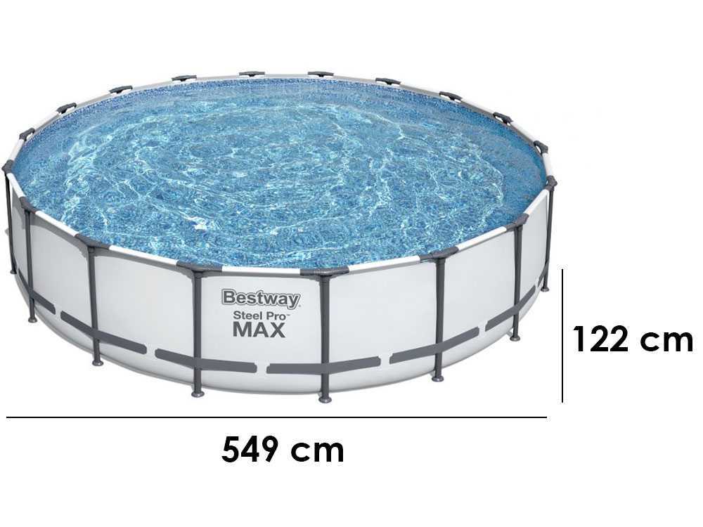 Bestway Steel Pro Max 56462 – Ø549×122 cm – Piscina redonda - Imagen 2