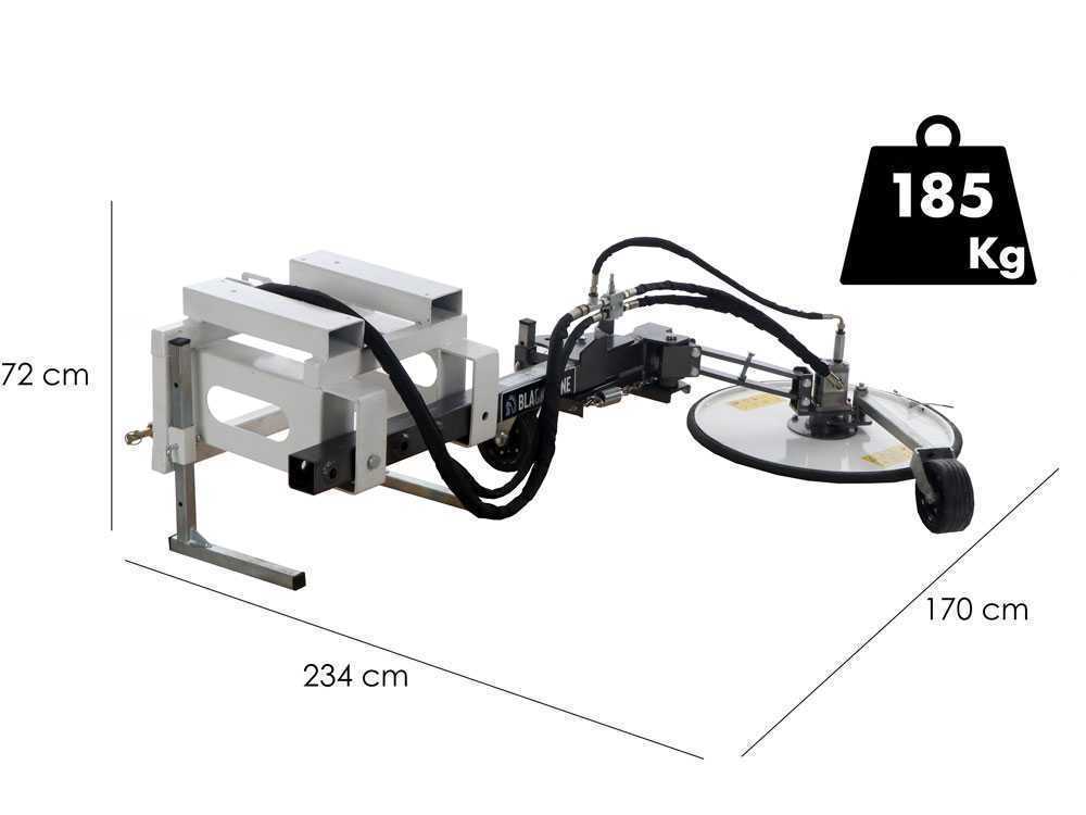 BlackStone B-Disc 800 – Disco intercepas – Diámetro del disco 80 cm – Serie ligera - Imagen 2