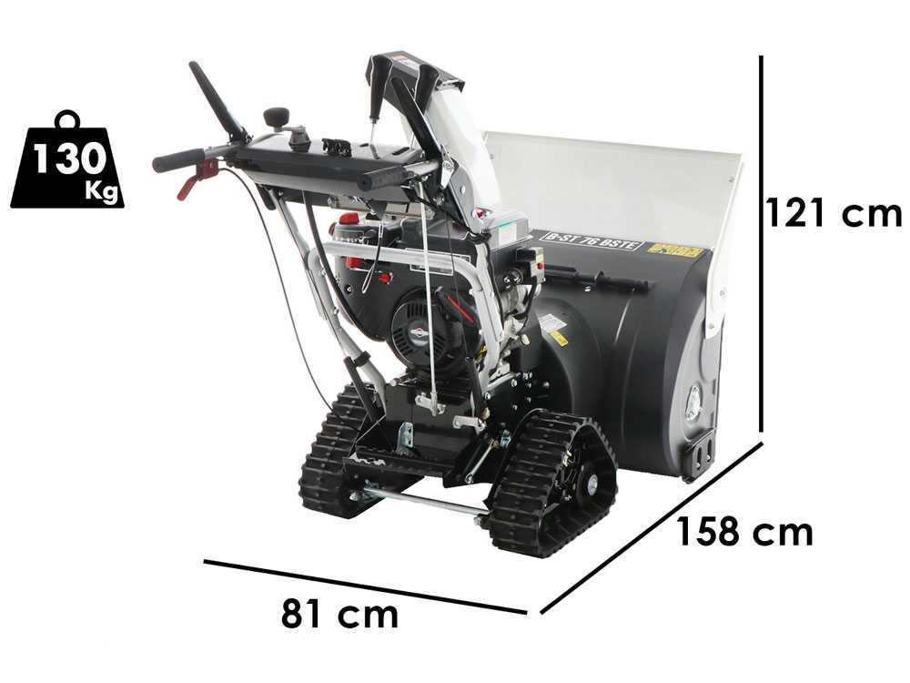 BlackStone B-ST 76 BSTE – Quitanieves de gasolina – de orugas – B&S 1450 Snow - Imagen 2