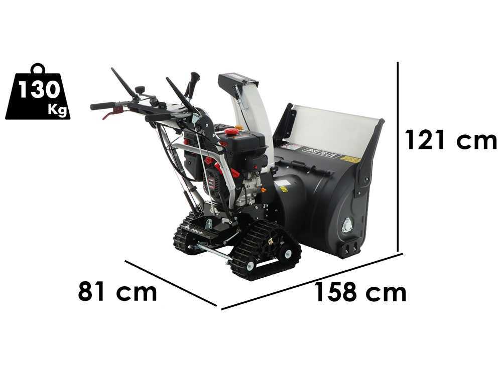 BlackStone B-ST 76 LTE – Quitanieves de gasolina – de orugas – Loncin 180F(D)S - Imagen 2
