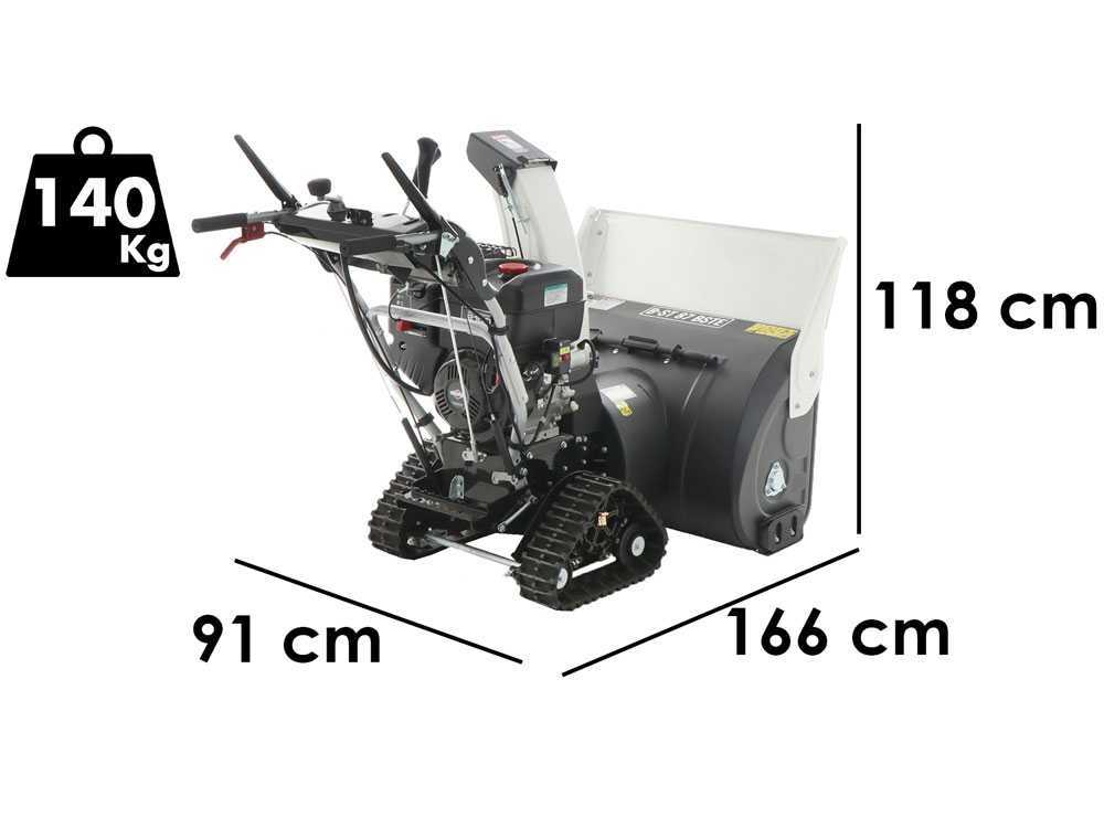 BlackStone B-ST 87 BSTE – Quitanieves de gasolina – de orugas – B&S 2100 - Imagen 2