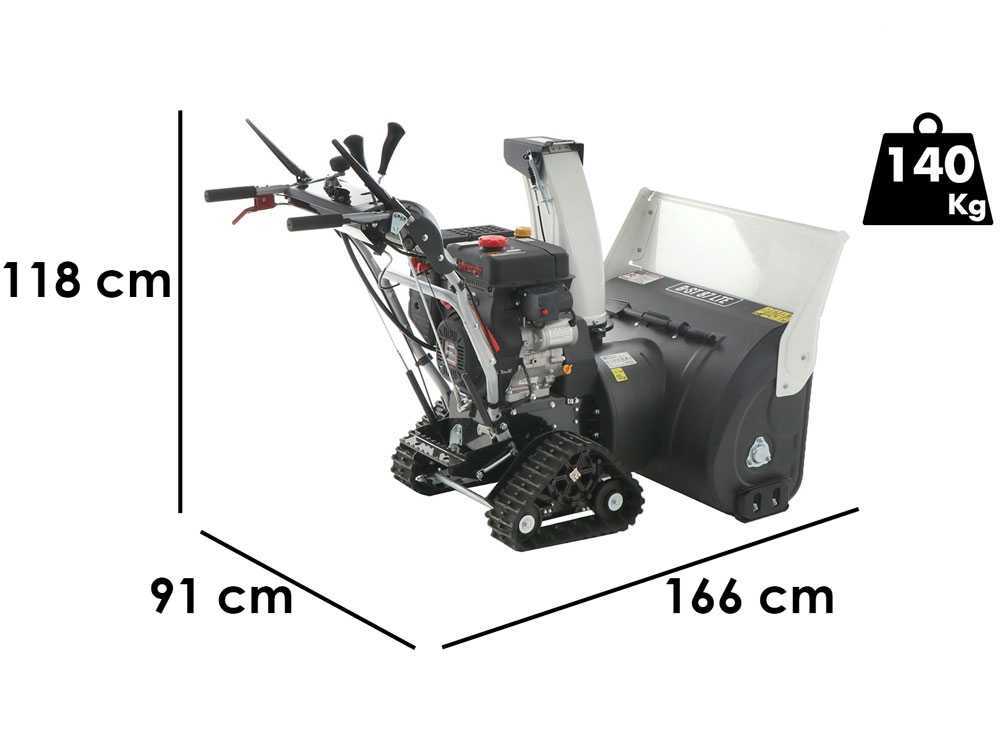 BlackStone B-ST 87 LTE – Quitanieves de gasolina – de orugas – Loncin 190F(D)S - Imagen 2