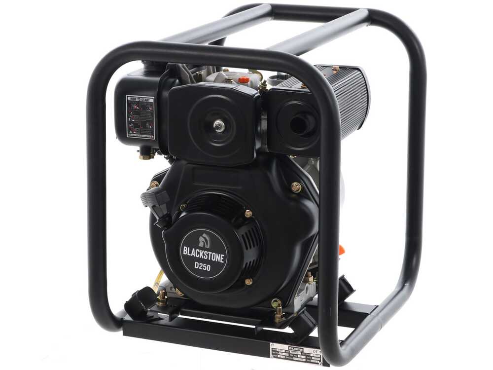BlackStone BD 5000 – Motobomba diésel autocebante – Racores 50 mm - Imagen 3