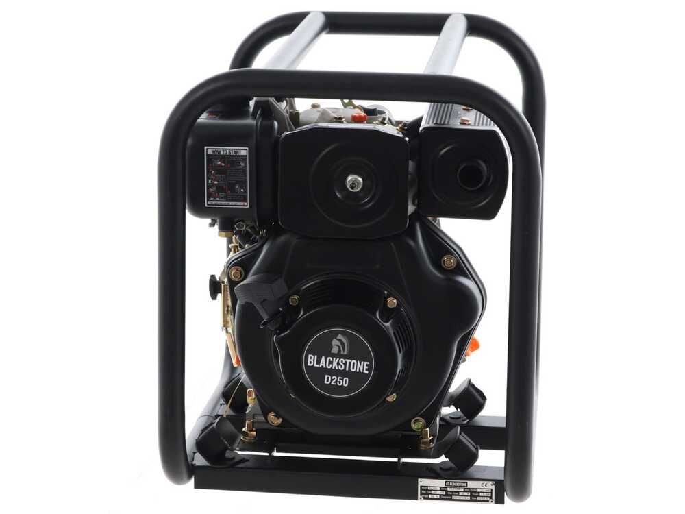 BlackStone BD 5000 – Motobomba diésel autocebante – Racores 50 mm - Imagen 4