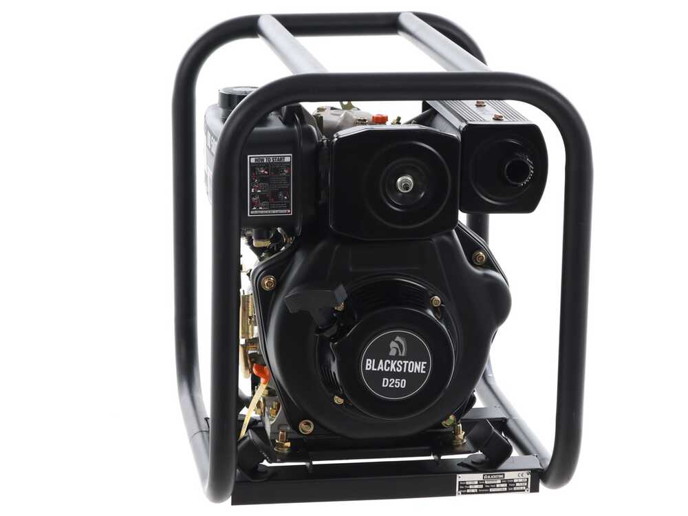 BlackStone BD 5000 – Motobomba diésel autocebante – Racores 50 mm - Imagen 5