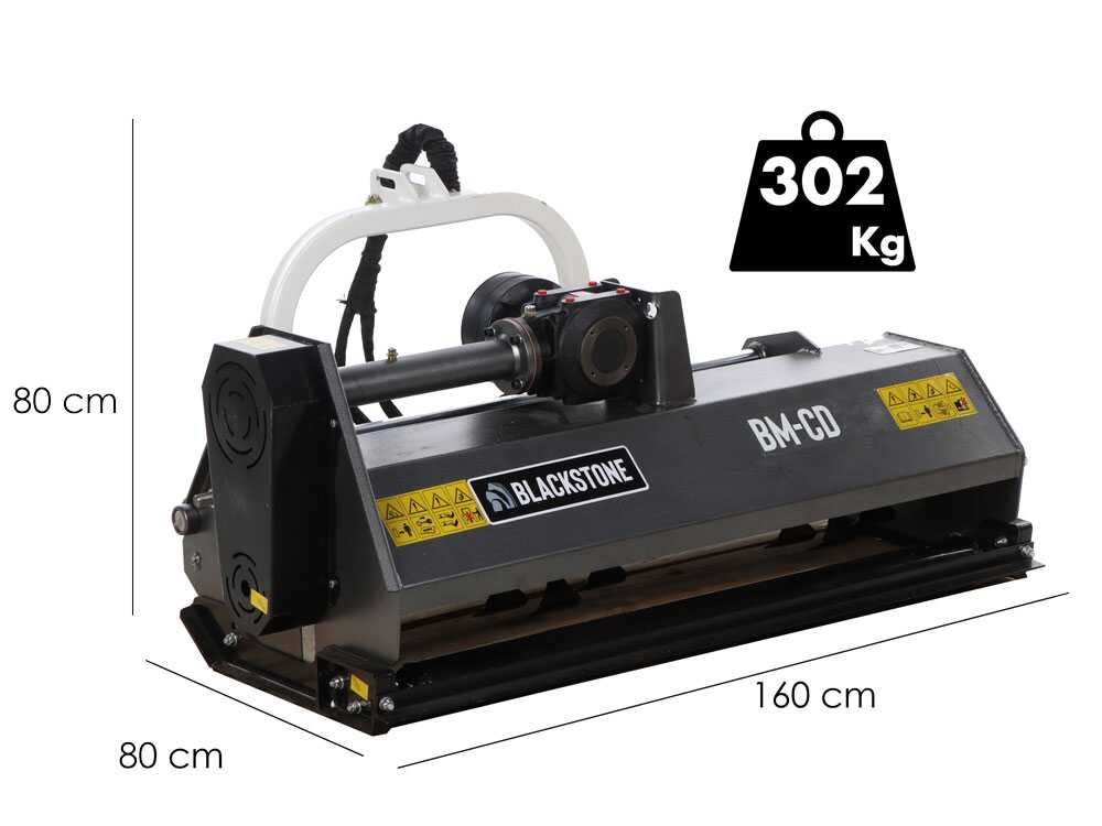 Blackstone BM-CD 140 – Trituradora para tractor – Serie Media – Desplazamiento hidráulico - Imagen 2