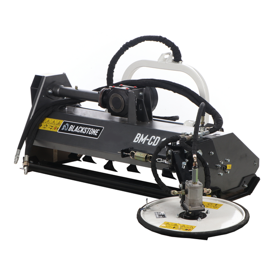 BlackStone BM-CD 160 – Trituradora para tractor – Disco intercepas – Serie Media – Desplazamiento hidráulico