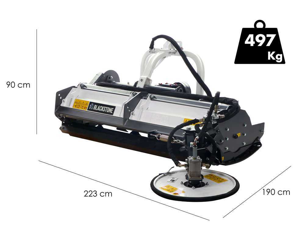 BlackStone BP-CD 160 – Trituradora para tractor – Disco intercepas – Serie pesada - Imagen 2