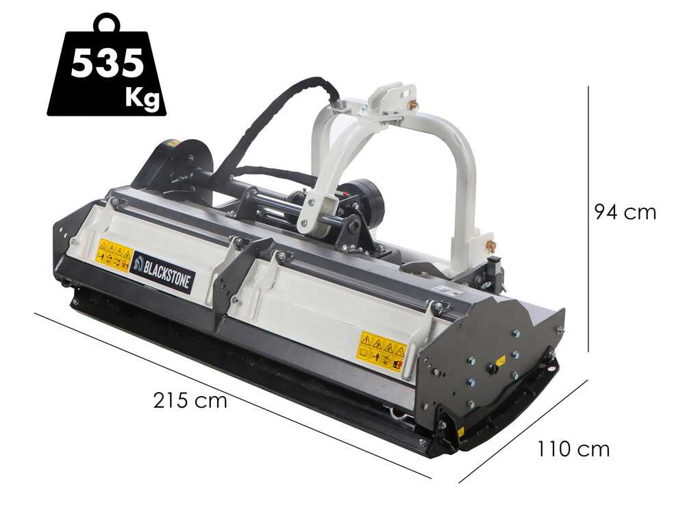 BlackStone BP-CD 200 – Trituradora para tractor – Serie pesada – Desplazamiento hidráulico - Imagen 2